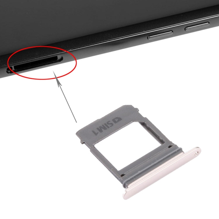 For Galaxy A5 (2017) / A520 & A7 (2017) / A720 SIM Card Tray + Micro SD Card Tray, Single Card (Gold) - Card Tray by buy2fix | Online Shopping UK | buy2fix