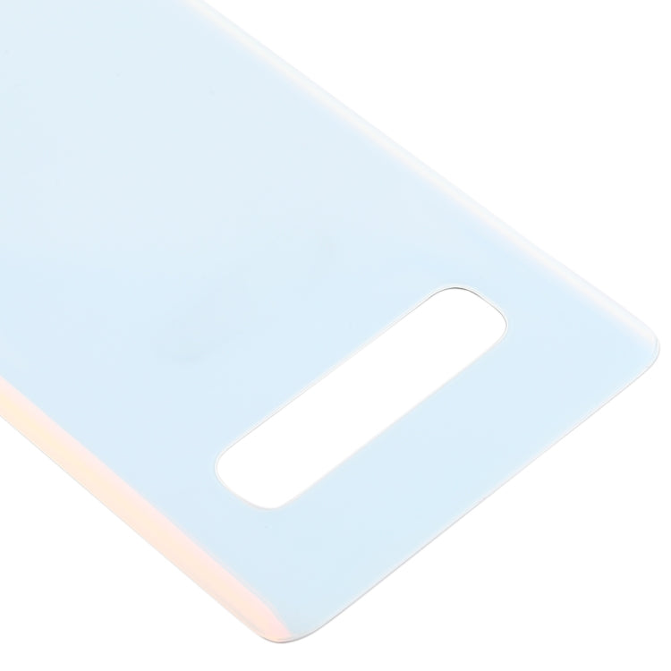 For Galaxy S10+ Battery Back Cover (White) - Back Cover by buy2fix | Online Shopping UK | buy2fix