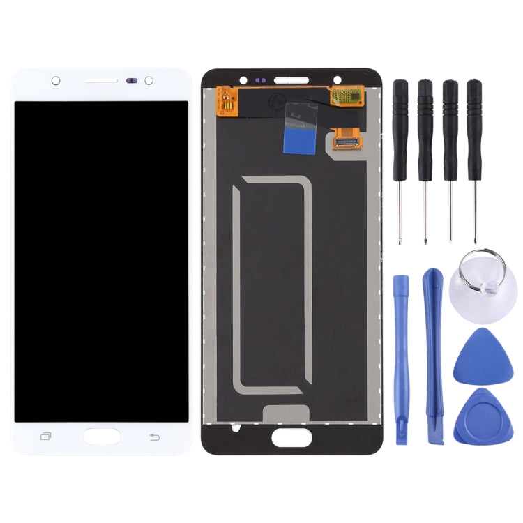OEM LCD Screen for Galaxy J7 Max / G615 with Digitizer Full Assembly (White) - LCD Screen by buy2fix | Online Shopping UK | buy2fix