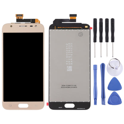 OEM LCD Screen for Galaxy J3 (2018) / J337 with Digitizer Full Assembly (Gold) - LCD Screen by buy2fix | Online Shopping UK | buy2fix