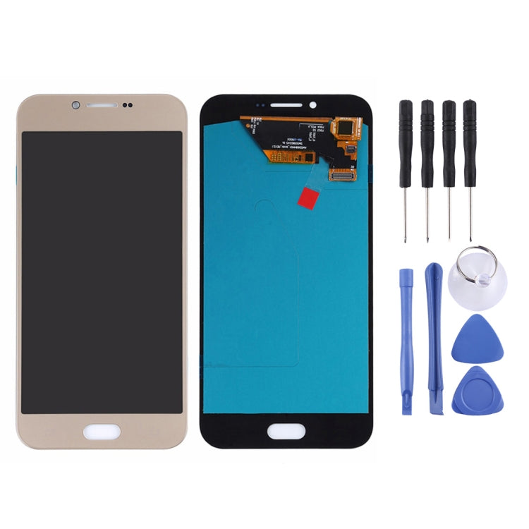 LCD Screen (OLED Material) for Galaxy A8 (2016), A810F/DS, A810YZ with Digitizer Full Assembly (Gold) - LCD Screen by buy2fix | Online Shopping UK | buy2fix