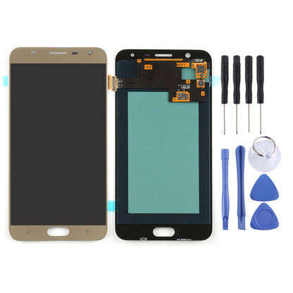 Original Super AMOLED LCD Screen for Galaxy J7 Duo / J720 with Digitizer Full Assembly (Gold) - LCD Screen by buy2fix | Online Shopping UK | buy2fix