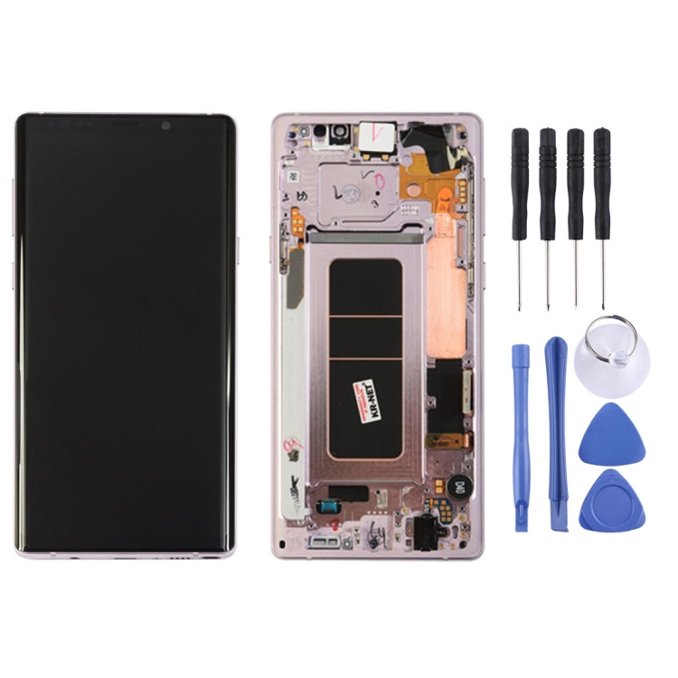 LCD Screen and Digitizer Full Assembly with Frame for Galaxy Note9 / N960A / N960F / N960V / N960T / N960U(Pink) - LCD Screen by buy2fix | Online Shopping UK | buy2fix