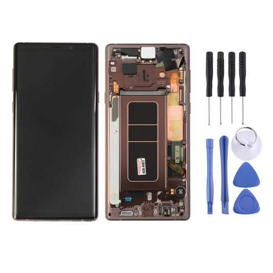 LCD Screen and Digitizer Full Assembly with Frame for Galaxy Note9 / N960A / N960F / N960V / N960T / N960U(Mocha Gold) - LCD Screen by buy2fix | Online Shopping UK | buy2fix