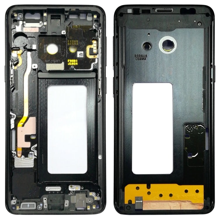 For Galaxy S9 G960F, G960F/DS, G960U, G960W, G9600  Middle Frame Bezel (Black) - Frame Bezel Plate by buy2fix | Online Shopping UK | buy2fix