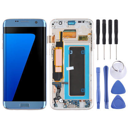 Original Super AMOLED Material LCD Screen and Digitizer Full Assembly(with Frame / Charging Port Flex Cable / Power Button Flex Cable / Volume Button Flex Cable) for Galaxy S7 Edge / G935F / G935FD(Blue) - LCD Screen by buy2fix | Online Shopping UK | buy2fix