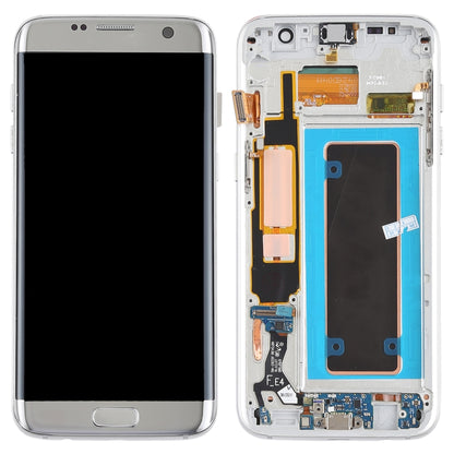 Original Super AMOLED Material LCD Screen and Digitizer Full Assembly(with Frame / Charging Port Flex Cable / Power Button Flex Cable / Volume Button Flex Cable) for Galaxy S7 Edge / G935F / G935FD(Silver) - LCD Screen by buy2fix | Online Shopping UK | buy2fix