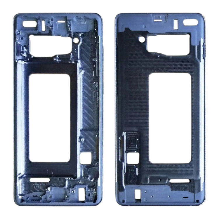 For Galaxy S10+  Front Housing LCD Frame Bezel Plate (Blue) - Frame Bezel Plate by buy2fix | Online Shopping UK | buy2fix