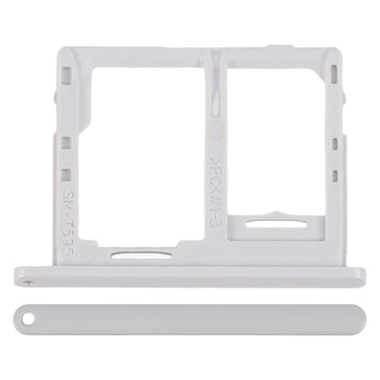 For Galaxy Tab A 10.5 inch T595 4G SIM Card Tray + Micro SD Card Tray (White) - Card Tray by buy2fix | Online Shopping UK | buy2fix