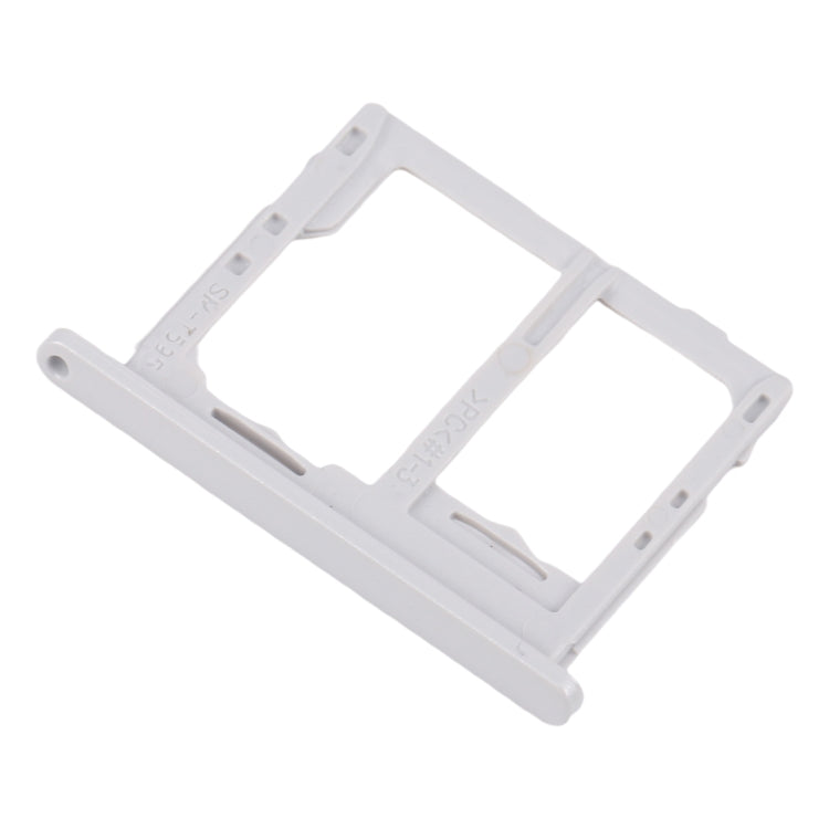 For Galaxy Tab A 10.5 inch T595 4G SIM Card Tray + Micro SD Card Tray (White) - Card Tray by buy2fix | Online Shopping UK | buy2fix