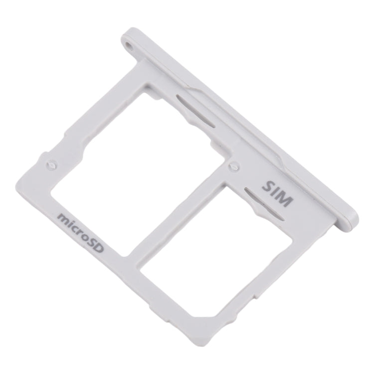 For Galaxy Tab A 10.5 inch T595 4G SIM Card Tray + Micro SD Card Tray (White) - Card Tray by buy2fix | Online Shopping UK | buy2fix