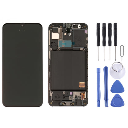 Original Super AMOLED LCD Screen with Frame for Galaxy A40 SM-A405F with Digitizer Full Assembly (Black) - LCD Screen by buy2fix | Online Shopping UK | buy2fix
