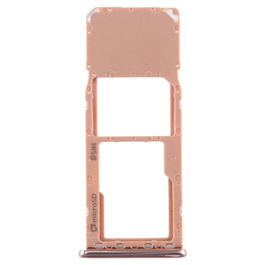 For Galaxy A7 (2018) / A750F SIM Card Tray + Micro SD Card Tray (Gold) - Card Tray by buy2fix | Online Shopping UK | buy2fix