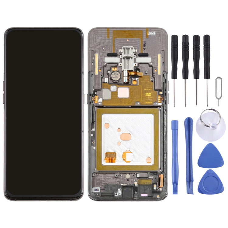 Original Super AMOLED LCD Screen for Galaxy A80 Digitizer Full Assembly with Frame (Black) - LCD Screen by buy2fix | Online Shopping UK | buy2fix