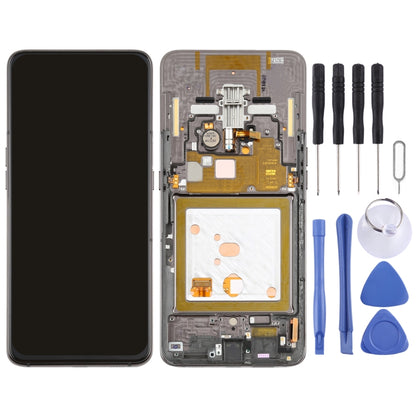 Original Super AMOLED LCD Screen for Galaxy A80 Digitizer Full Assembly with Frame (Black) - LCD Screen by buy2fix | Online Shopping UK | buy2fix