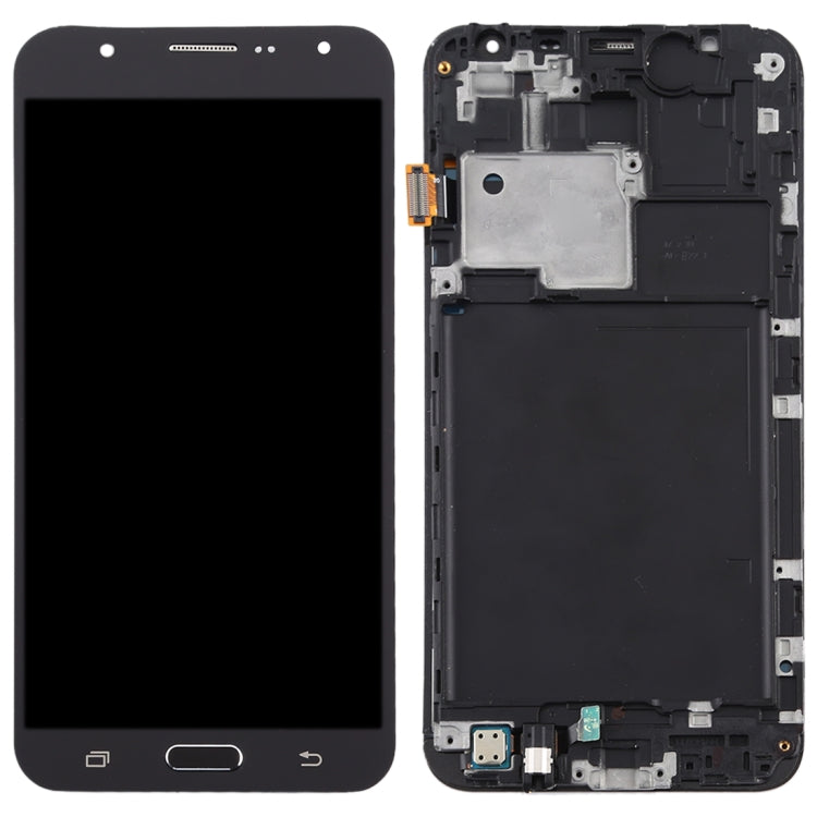 TFT LCD Screen for Galaxy J7 (2015) / J700F Digitizer Full Assembly with Frame (Black) - LCD Screen by buy2fix | Online Shopping UK | buy2fix