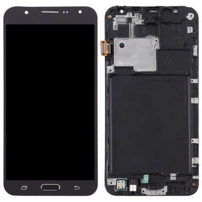 TFT LCD Screen for Galaxy J7 (2015) / J700F Digitizer Full Assembly with Frame (Black) - LCD Screen by buy2fix | Online Shopping UK | buy2fix