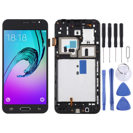 TFT LCD Screen for Galaxy J3 (2016) / J320F Digitizer Full Assembly with Frame (Black) - LCD Screen by buy2fix | Online Shopping UK | buy2fix