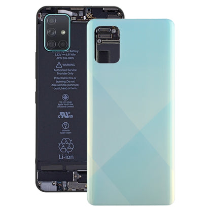 For Galaxy A71 Original Battery Back Cover (Blue) - Back Cover by buy2fix | Online Shopping UK | buy2fix