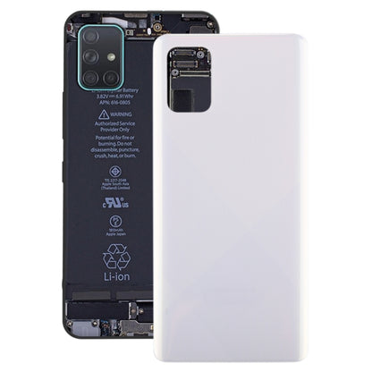 For Galaxy A71 Original Battery Back Cover (White) - Back Cover by buy2fix | Online Shopping UK | buy2fix