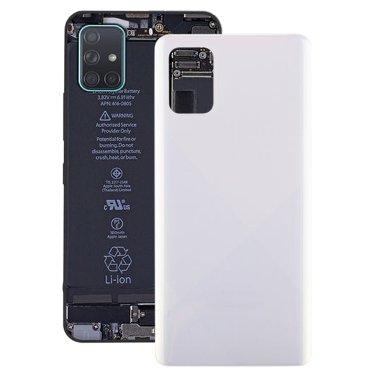 For Galaxy A71 Original Battery Back Cover (White) - Back Cover by buy2fix | Online Shopping UK | buy2fix