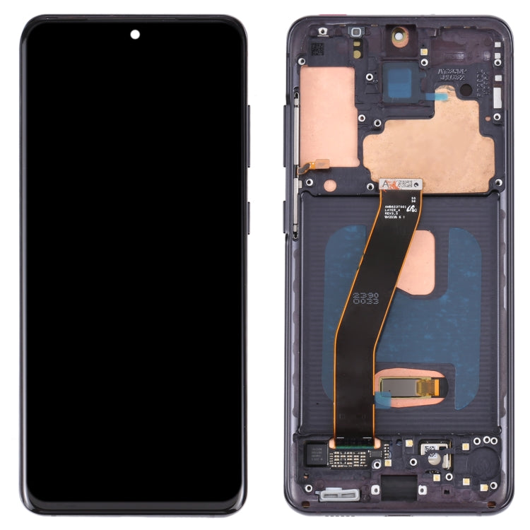 Original Dynamic AMOLED Material LCD Screen and Digitizer Full Assembly with Frame for Galaxy S20 4G SM-G980(Black) - LCD Screen by buy2fix | Online Shopping UK | buy2fix
