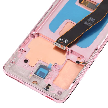 Original Dynamic AMOLED Material LCD Screen and Digitizer Full Assembly with Frame for Samsung Galaxy S20 4G SM-G980(Pink) - LCD Screen by buy2fix | Online Shopping UK | buy2fix