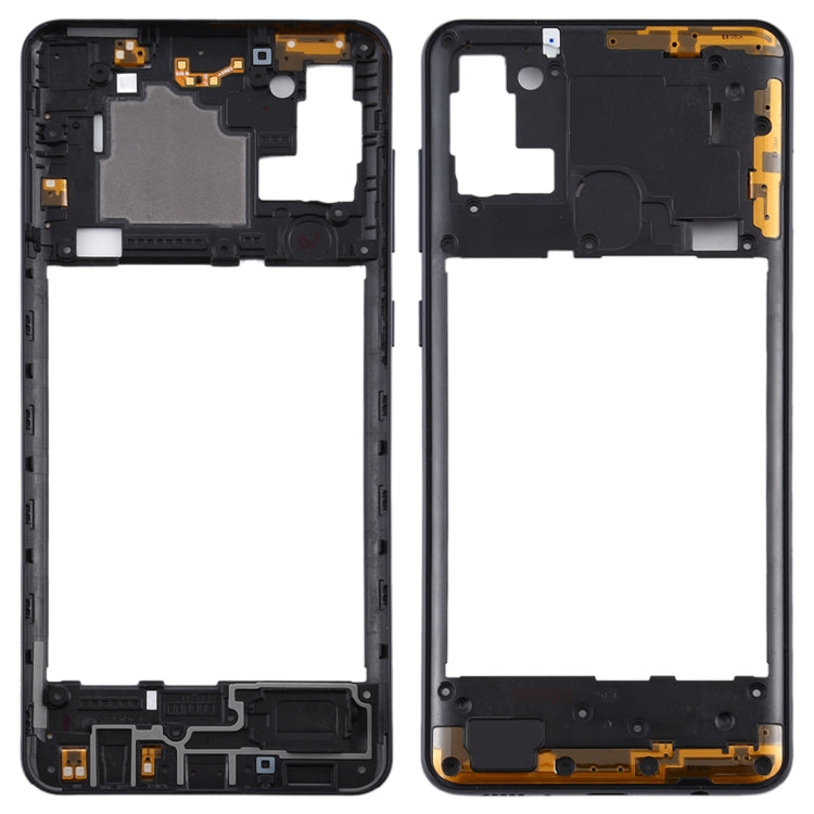 For Samsung Galaxy A21s  Middle Frame Bezel Plate (Black) - Frame Bezel Plate by buy2fix | Online Shopping UK | buy2fix