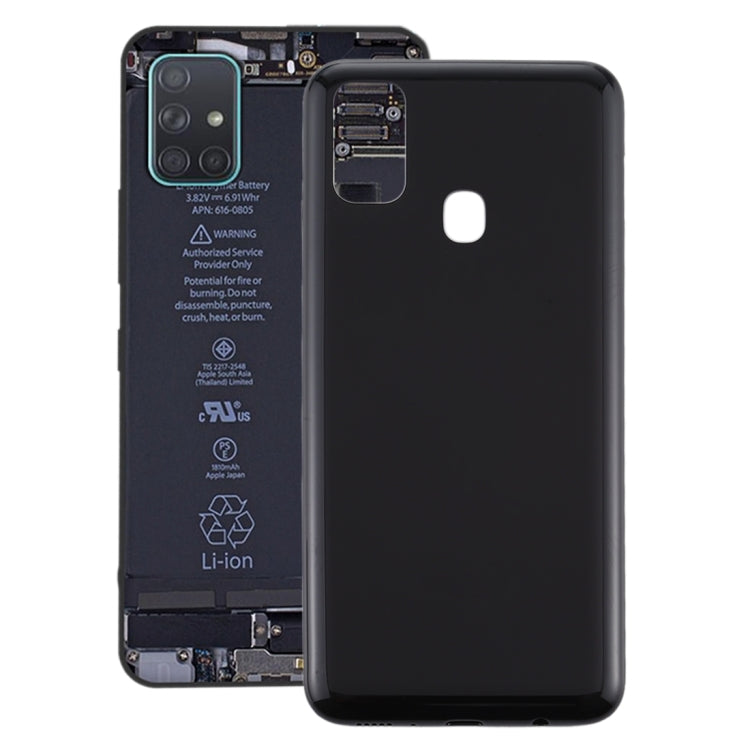 For Samsung Galaxy M21 SM-M215F Battery Back Cover (Black) - Back Cover by buy2fix | Online Shopping UK | buy2fix