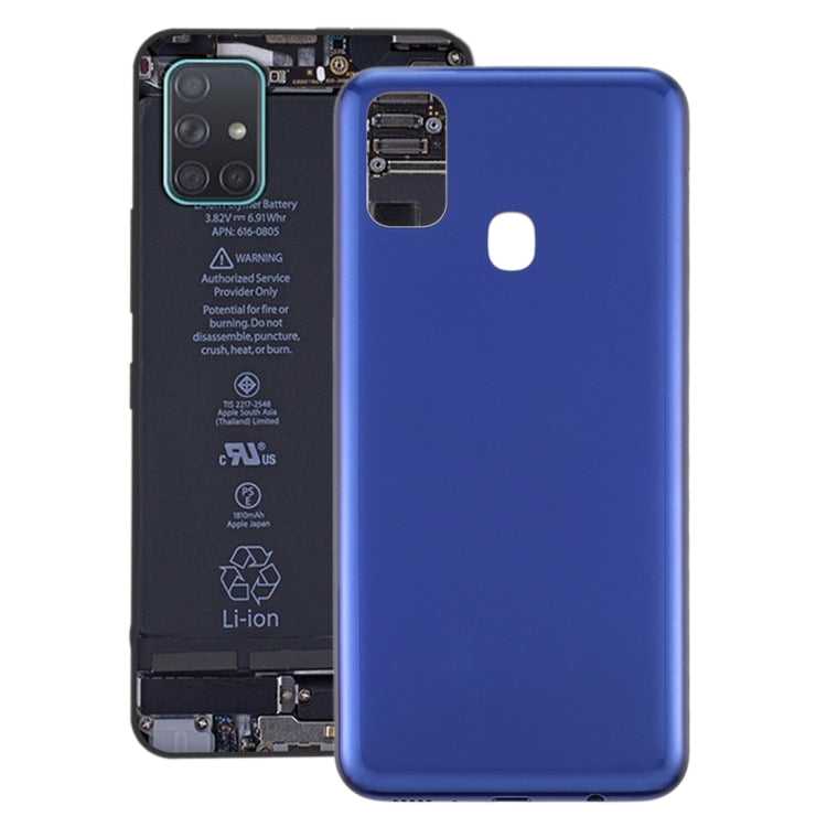 For Samsung Galaxy M21 SM-M215F Battery Back Cover (Dark Blue) - Back Cover by buy2fix | Online Shopping UK | buy2fix
