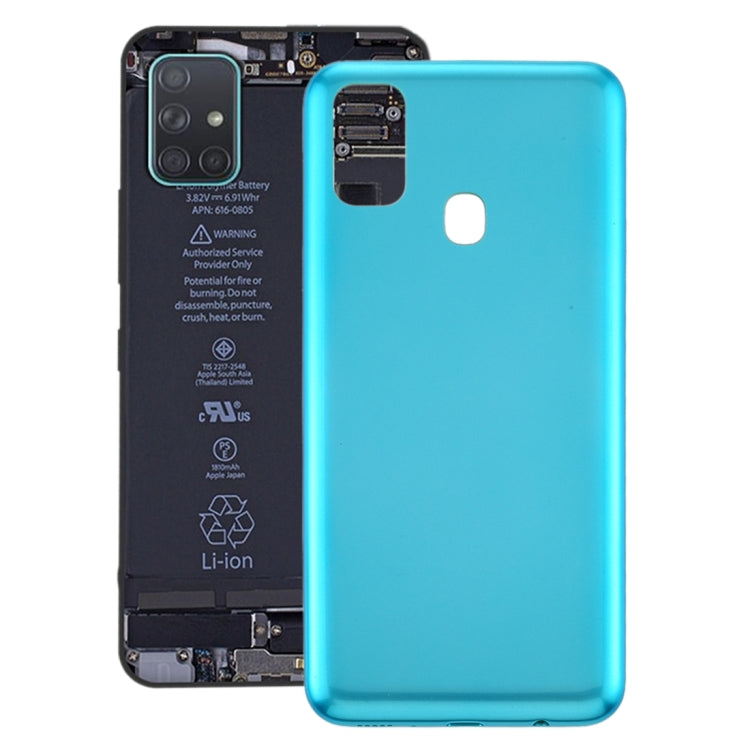 For Samsung Galaxy M21 SM-M215F Battery Back Cover (Baby Blue) - Back Cover by buy2fix | Online Shopping UK | buy2fix