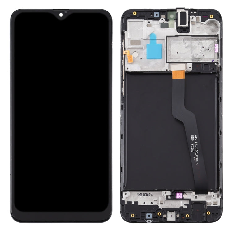 OEM LCD Screen for Samsung Galaxy A10 / SM-A105F (Single Card Version) Digitizer Full Assembly with Frame (Black) - LCD Screen by buy2fix | Online Shopping UK | buy2fix