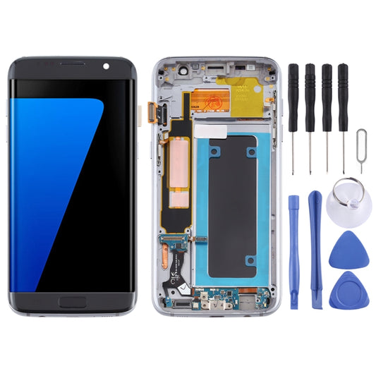 OLED LCD Screen for Samsung Galaxy S7 Edge / SM-G935F Digitizer Full Assembly with Frame (Black) - LCD Screen by buy2fix | Online Shopping UK | buy2fix