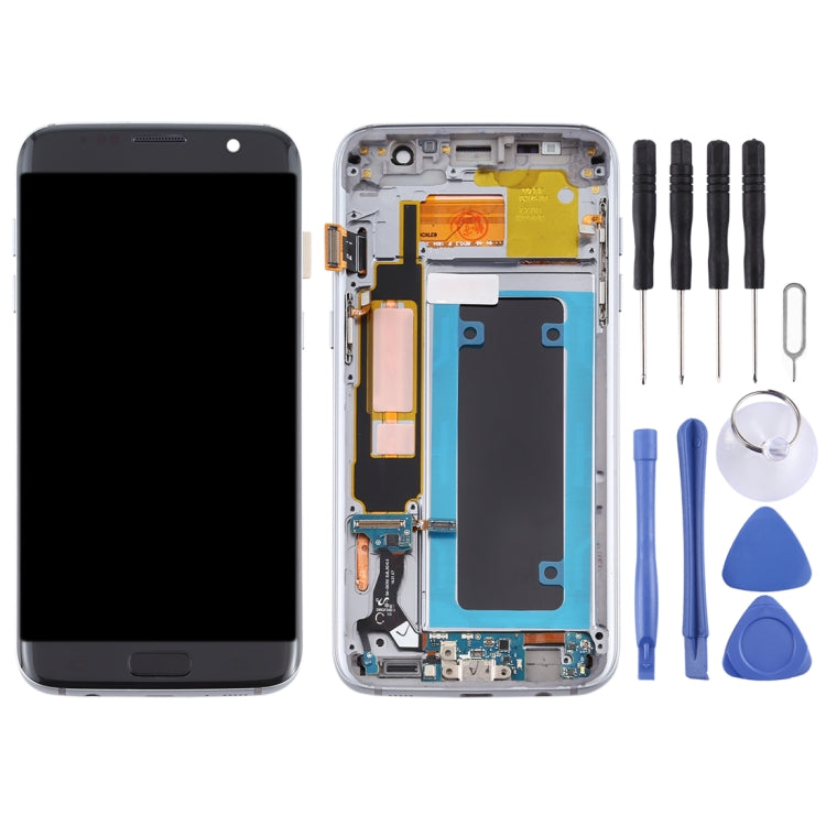 OLED LCD Screen for Samsung Galaxy S7 Edge / SM-G935F Digitizer Full Assembly with Frame (Black) - LCD Screen by buy2fix | Online Shopping UK | buy2fix