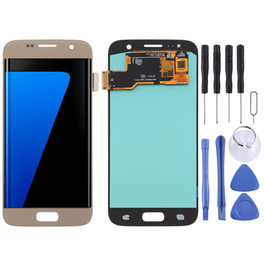 OLED LCD Screen for Samsung Galaxy S7 with Digitizer Full Assembly (Gold) - LCD Screen by buy2fix | Online Shopping UK | buy2fix