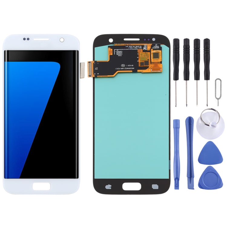 OLED LCD Screen for Samsung Galaxy S7 with Digitizer Full Assembly (Silver) - LCD Screen by buy2fix | Online Shopping UK | buy2fix