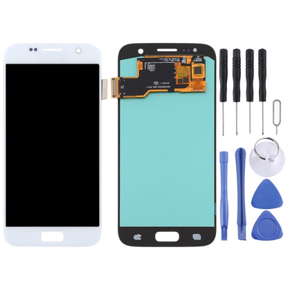OLED LCD Screen for Samsung Galaxy S7 with Digitizer Full Assembly (Silver) - LCD Screen by buy2fix | Online Shopping UK | buy2fix