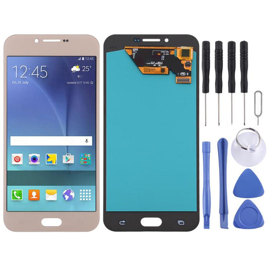 OLED LCD Screen for Samsung Galaxy A8 (2016) / SM-A810 with Digitizer Full Assembly (Gold)
