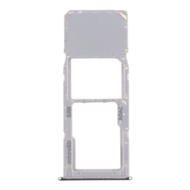 For Samsung Galaxy A71 / A715 SIM Card Tray + Micro SD Card Tray (Silver) - Card Tray by buy2fix | Online Shopping UK | buy2fix