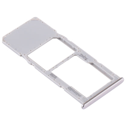 For Samsung Galaxy A71 / A715 SIM Card Tray + Micro SD Card Tray (Silver) - Card Tray by buy2fix | Online Shopping UK | buy2fix