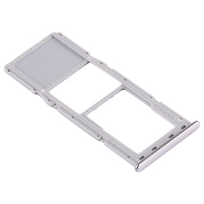 For Samsung Galaxy A71 / A715 SIM Card Tray + Micro SD Card Tray (Silver) - Card Tray by buy2fix | Online Shopping UK | buy2fix