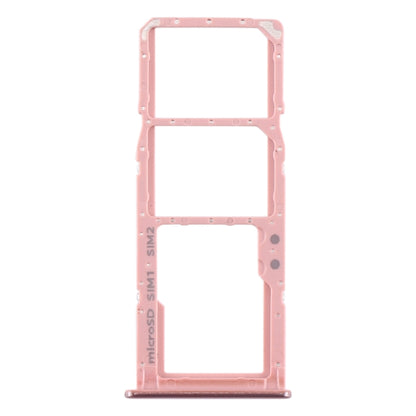 For Samsung Galaxy A51 / A515 SIM Card Tray + SIM Card Tray + Micro SD Card Tray (Pink) - Card Tray by buy2fix | Online Shopping UK | buy2fix