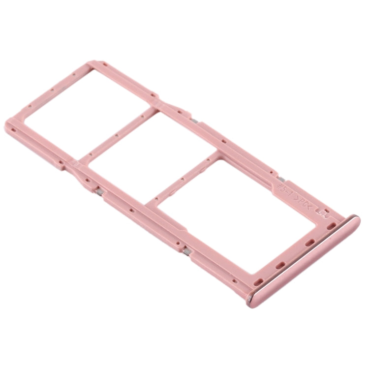 For Samsung Galaxy A51 / A515 SIM Card Tray + SIM Card Tray + Micro SD Card Tray (Pink) - Card Tray by buy2fix | Online Shopping UK | buy2fix