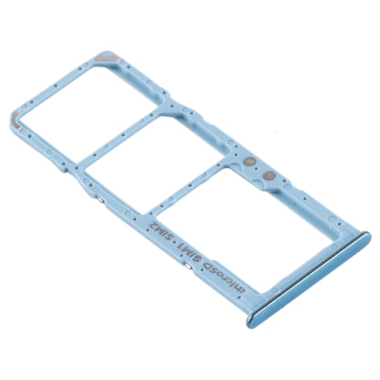 For Samsung Galaxy A51 / A515 SIM Card Tray + SIM Card Tray + Micro SD Card Tray (Blue) - Card Tray by buy2fix | Online Shopping UK | buy2fix