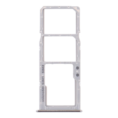For Samsung Galaxy A51 / A515 SIM Card Tray + SIM Card Tray + Micro SD Card Tray (Silver) - Card Tray by buy2fix | Online Shopping UK | buy2fix