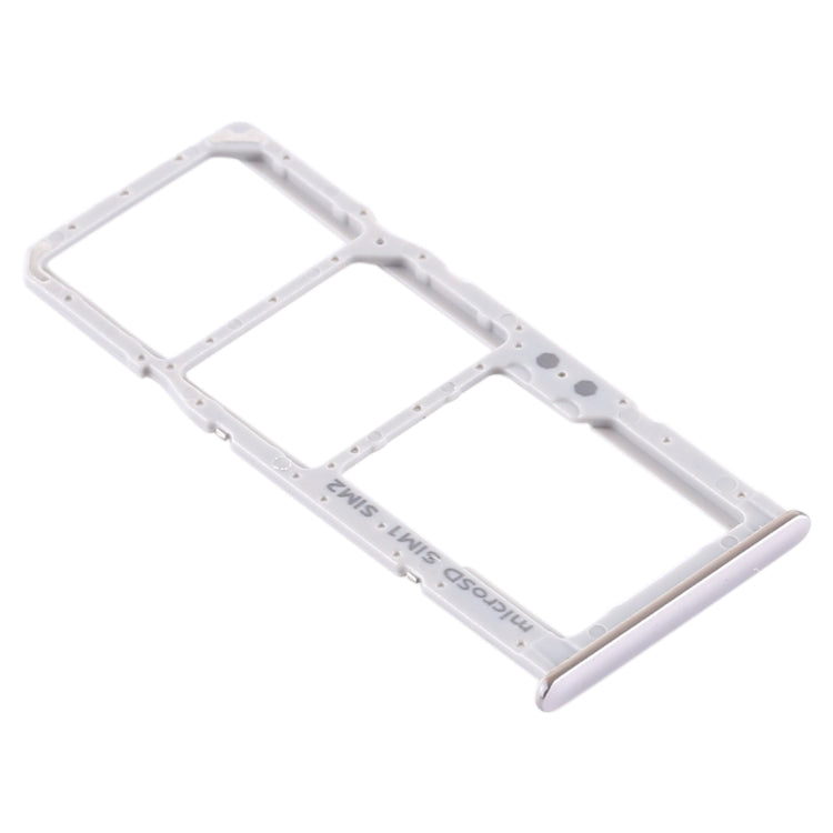 For Samsung Galaxy A51 / A515 SIM Card Tray + SIM Card Tray + Micro SD Card Tray (Silver) - Card Tray by buy2fix | Online Shopping UK | buy2fix