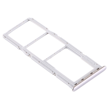 For Samsung Galaxy A51 / A515 SIM Card Tray + SIM Card Tray + Micro SD Card Tray (Silver) - Card Tray by buy2fix | Online Shopping UK | buy2fix