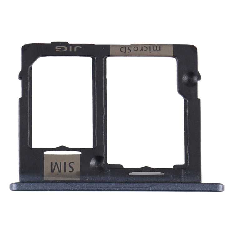 For Samsung Galaxy Tab A 10.1 (2019) / SM-T515 SIM Card Tray + Micro SD Card Tray (Black) - Card Tray by buy2fix | Online Shopping UK | buy2fix