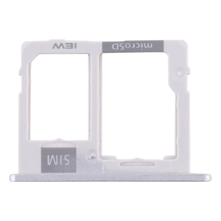 For Samsung Galaxy Tab A 10.1 (2019) / SM-T515 SIM Card Tray + Micro SD Card Tray (Silver) - Card Tray by buy2fix | Online Shopping UK | buy2fix