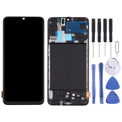TFT LCD Screen for Samsung Galaxy A70  Digitizer Full Assembly with Frame, Not Supporting Fingerprint Identification (Black) - LCD Screen by buy2fix | Online Shopping UK | buy2fix